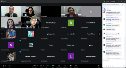 Yurt Dışında Lisansüstü Eğitim Fırsatları Toplantısı Online Olarak Gerçekleştirdi